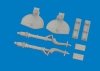 Eduard 6481174 A6M undercarriage legs PRINT for EDUARD 1/48